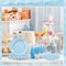 30pc Light Blue Scalloped Paper Plates - 9" Large Blue Party Plates - Cute Waterproof & Oil-Proof Disposable Plates for 2026 Graduation, Boy Baby Shower, Kindergarten Ceremony & Birthday Decor
